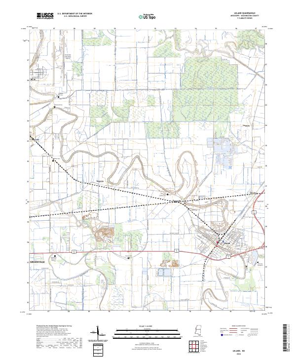USGS Topographic Map – Leland