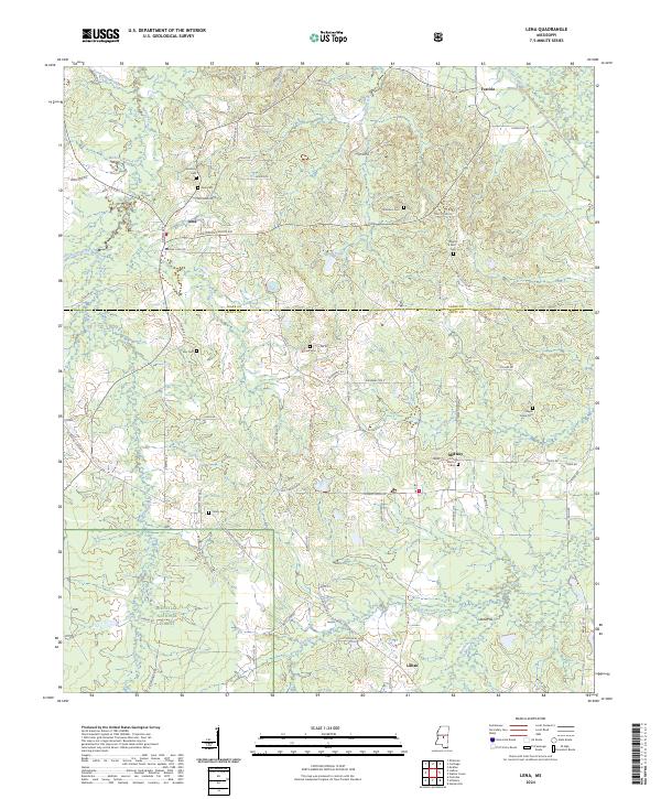 USGS Topographic Map – Lena