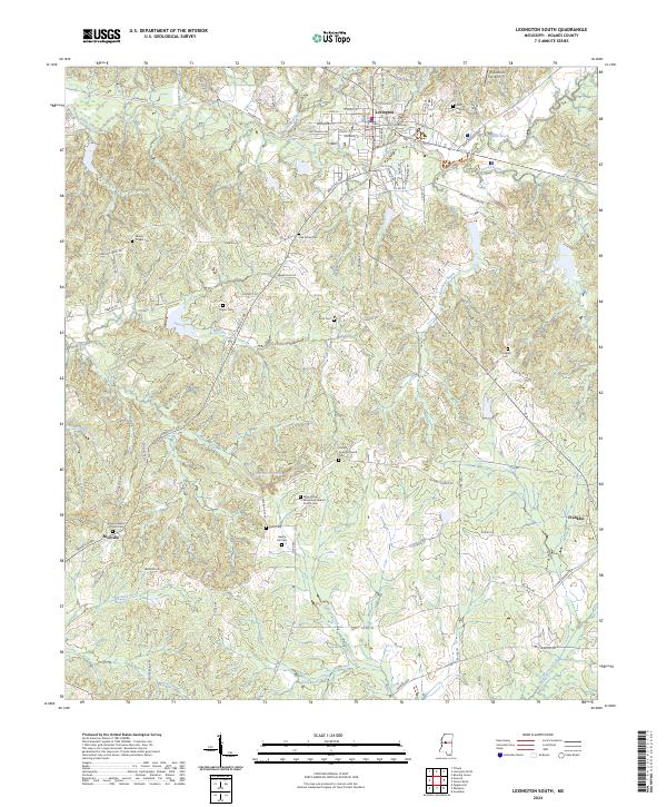 USGS Topographic Map – Lexington South