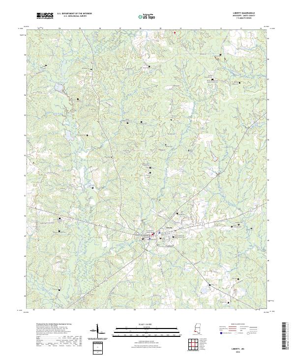 USGS Topographic Map – Liberty