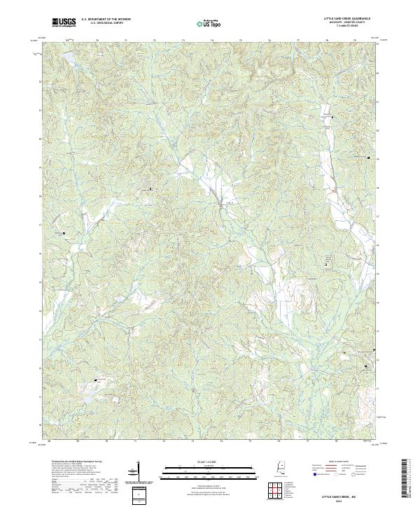 USGS Topographic Map – Little Sand Creek