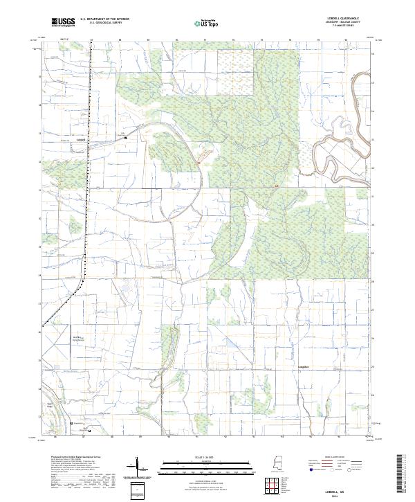 USGS Topographic Map – Lobdell