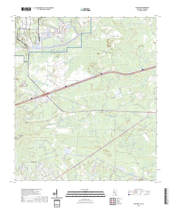 USGS Topographic Map – Logtown