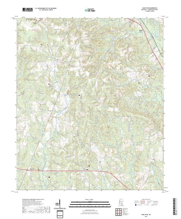 USGS Topographic Map – Lone Star