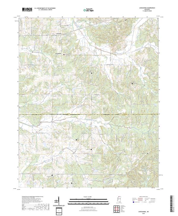 USGS Topographic Map – Looxahoma