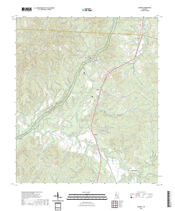 USGS Topographic Map – Lorman