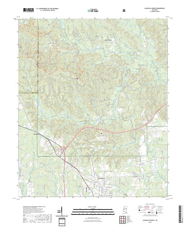 USGS Topographic Map – Louisville North