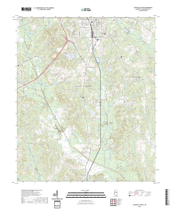 USGS Topographic Map – Louisville South