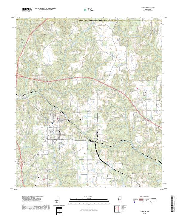 USGS Topographic Map – Lucedale