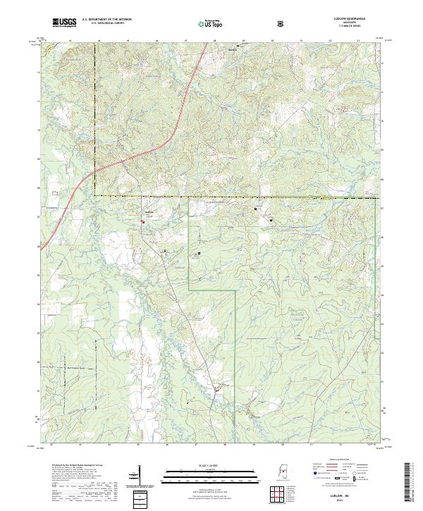 USGS Topographic Map – Ludlow