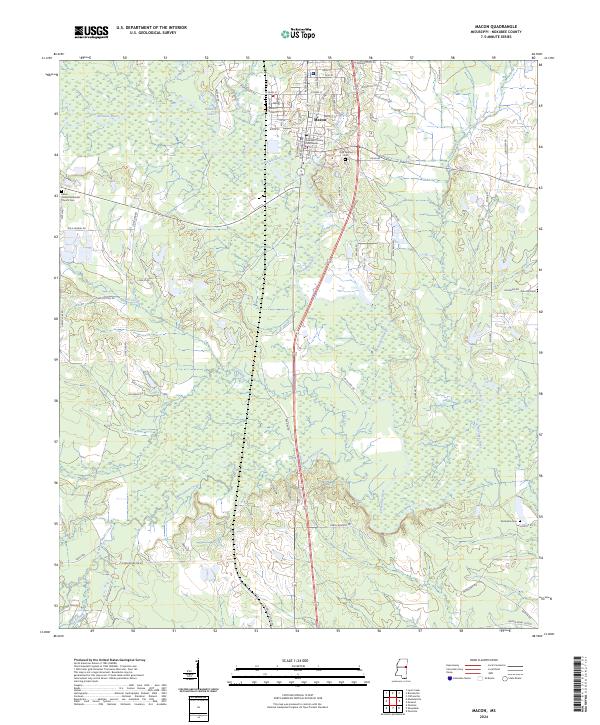 USGS Topographic Map – Macon