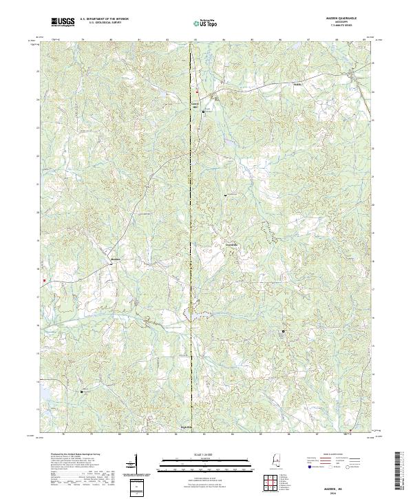 USGS Topographic Map – Madden