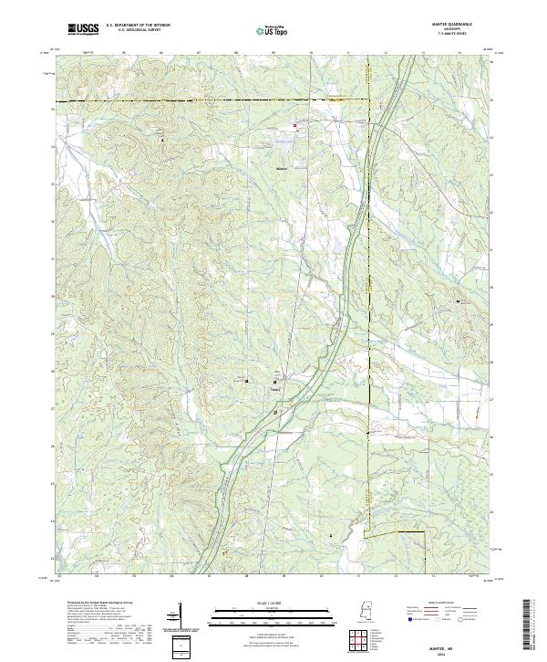 USGS Topographic Map – Mantee