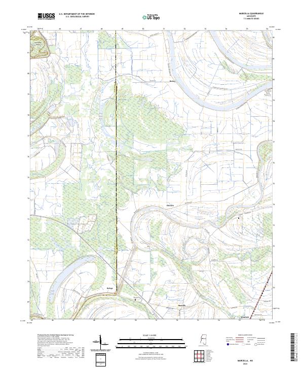 USGS Topographic Map – Marcella