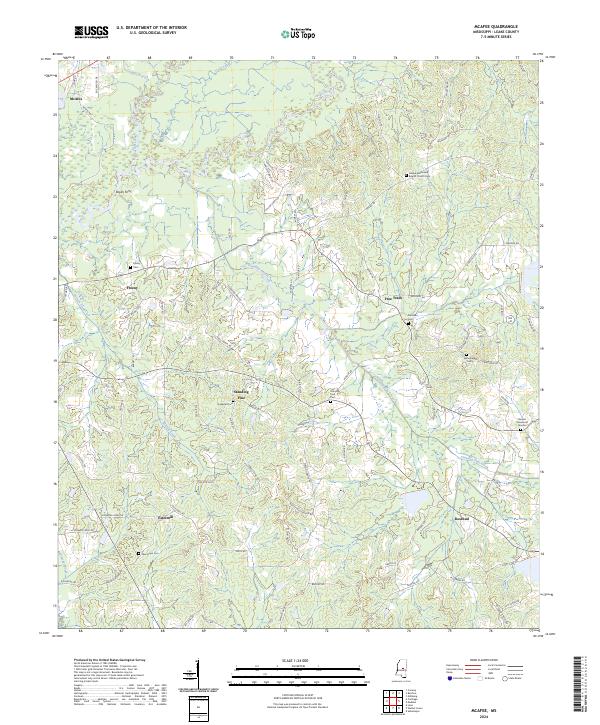 USGS Topographic Map – McAfee