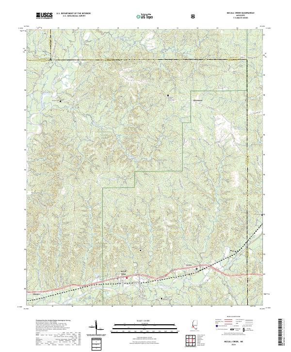 USGS Topographic Map – McCall Creek