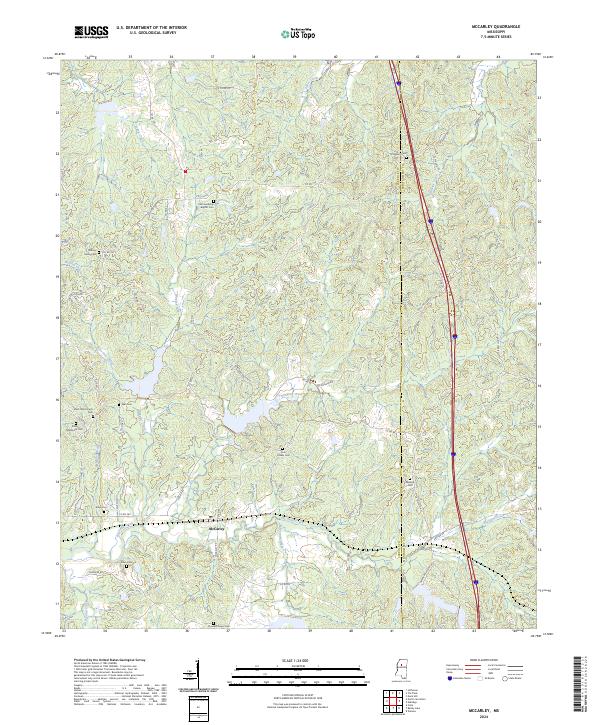 USGS Topographic Map – McCarley
