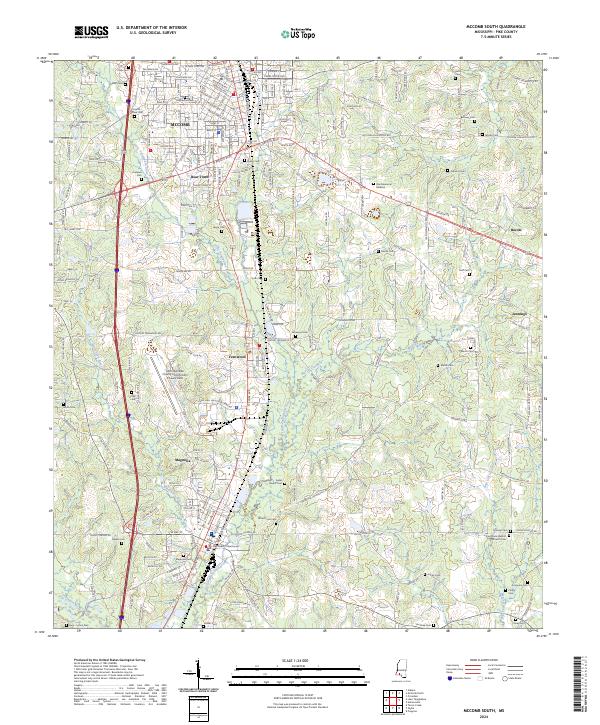 USGS Topographic Map – McComb South