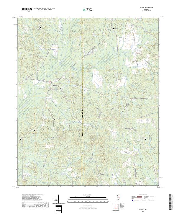 USGS Topographic Map – McCool