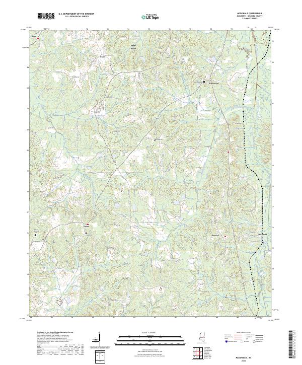 USGS Topographic Map – McDonald
