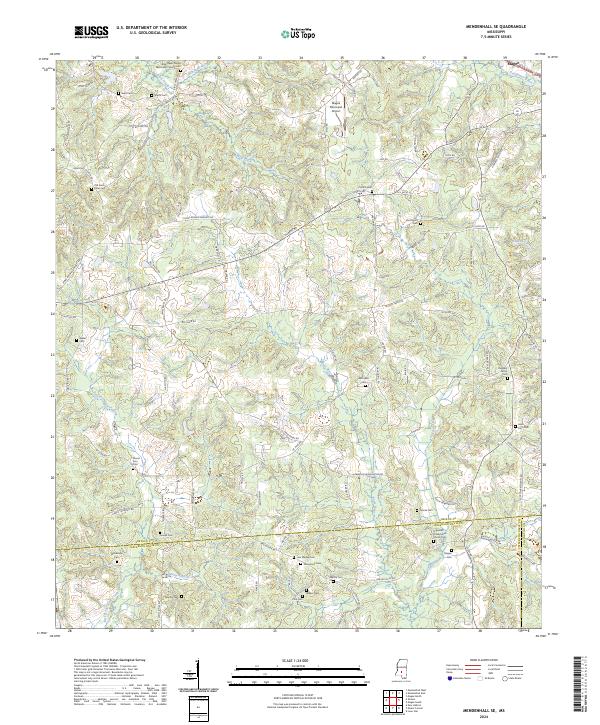 USGS Topographic Map – Mendenhall SE