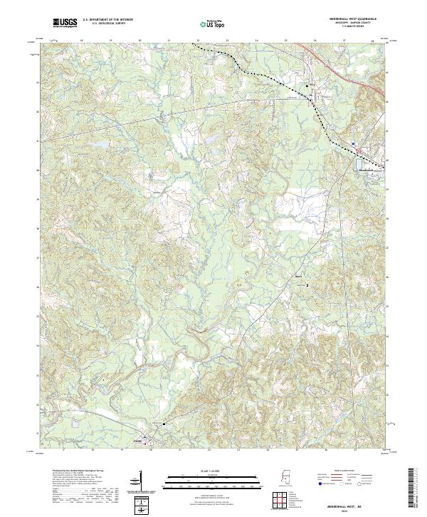 USGS Topographic Map – Mendenhall West