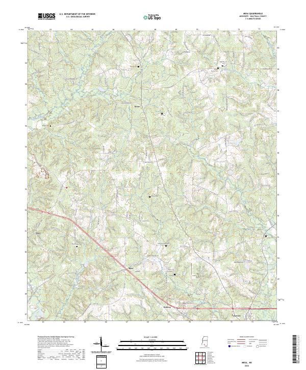 USGS Topographic Map – Mesa