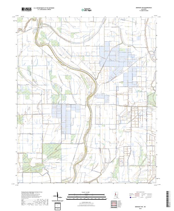 USGS Topographic Map – Midnight NW