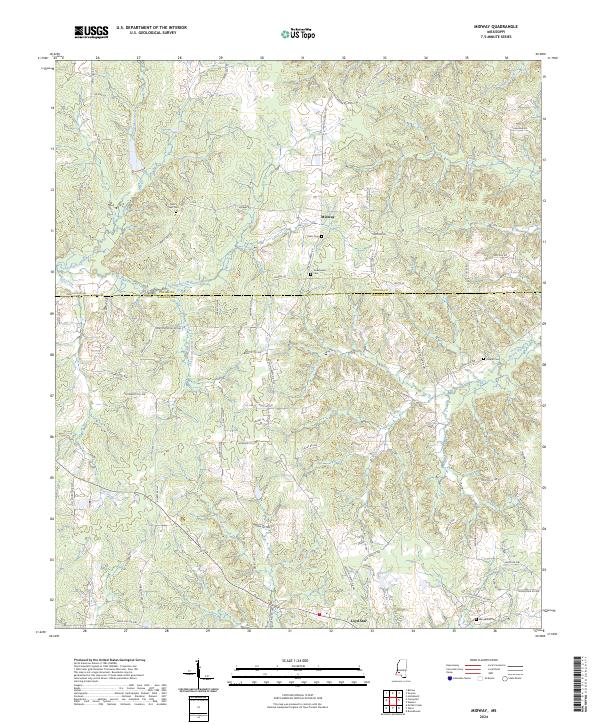 USGS Topographic Map – Midway