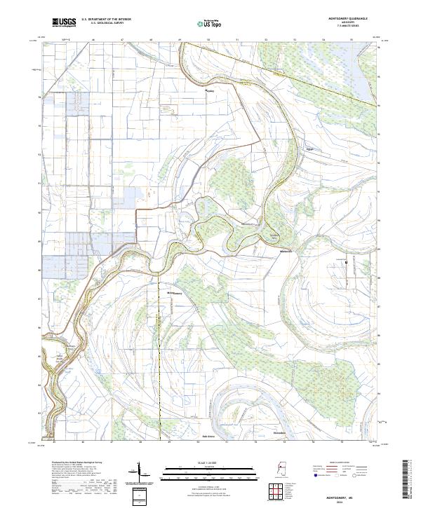 USGS Topographic Map – Montgomery