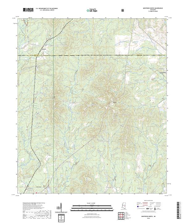 USGS Topographic Map – Montrose North