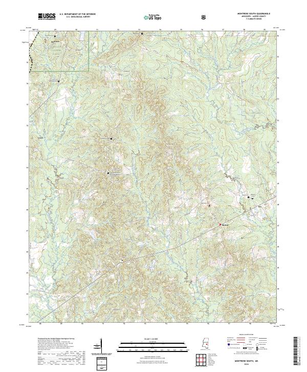 USGS Topographic Map – Montrose South