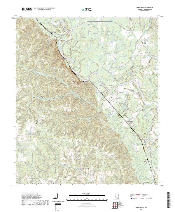 USGS Topographic Map – Morgantown
