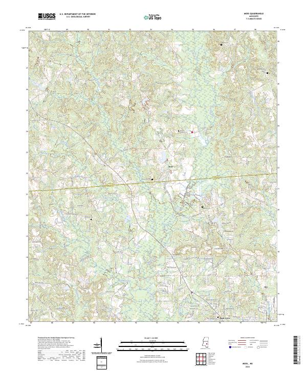 USGS Topographic Map – Moss