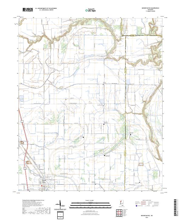 USGS Topographic Map – Mound Bayou