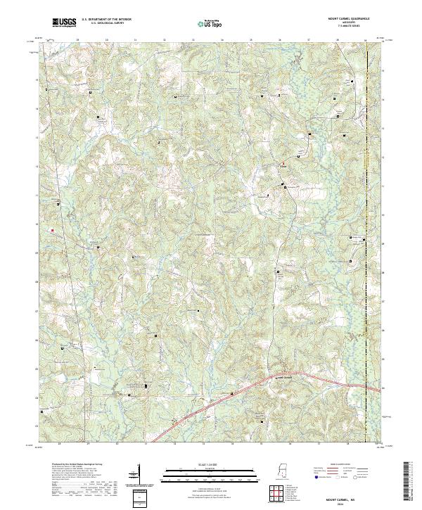 USGS Topographic Map – Mount Carmel