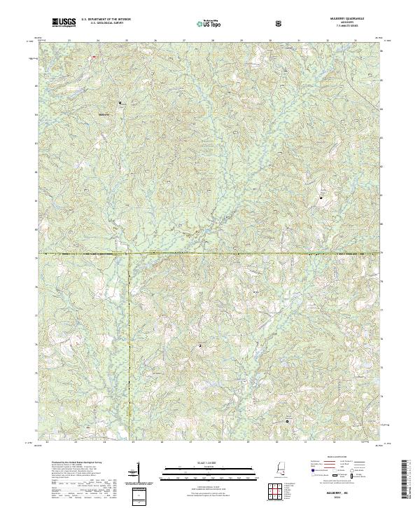 USGS Topographic Map – Mulberry