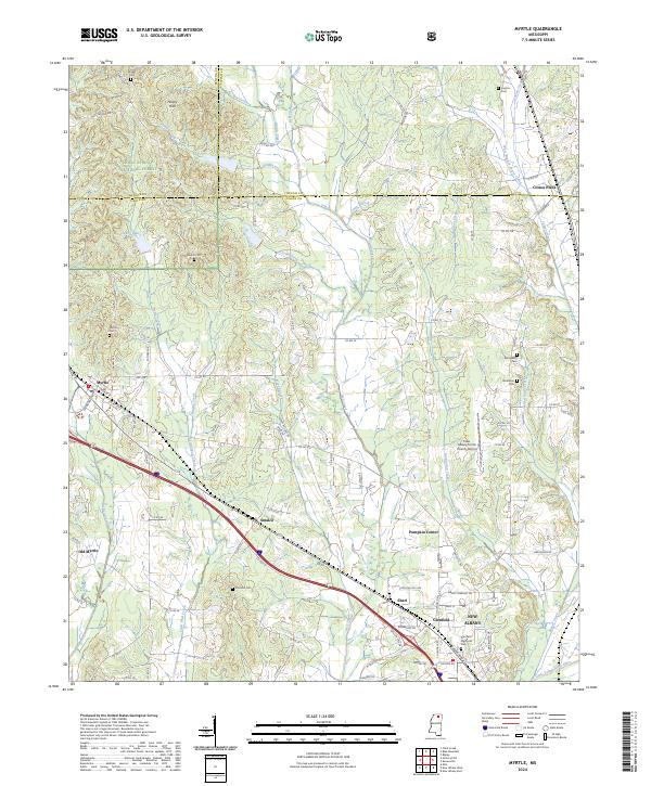 USGS Topographic Map – Myrtle