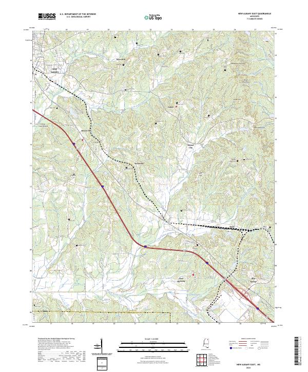 USGS Topographic Map – New Albany East