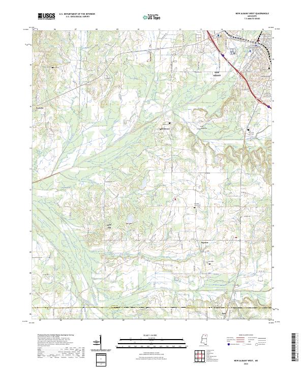 USGS Topographic Map – New Albany West