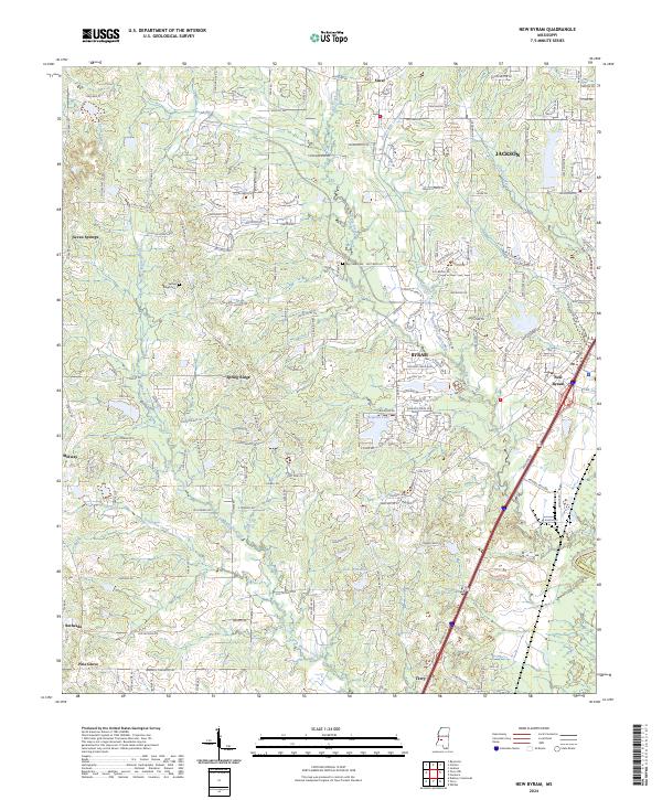 USGS Topographic Map – New Byram