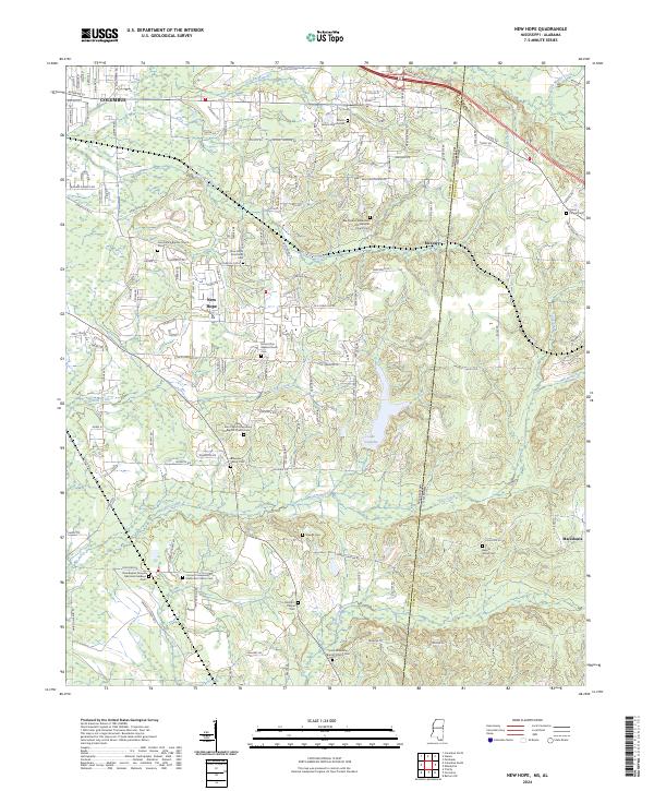 USGS Topographic Map – New Hope