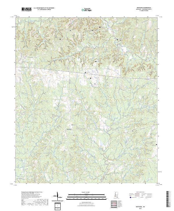 USGS Topographic Map – Newtonia