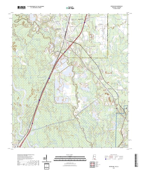 USGS Topographic Map – Nicholson