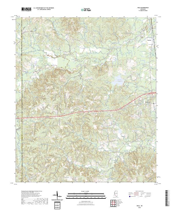 USGS Topographic Map – Nola