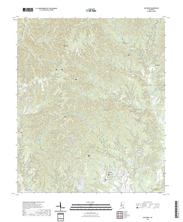 USGS Topographic Map – Oak Ridge