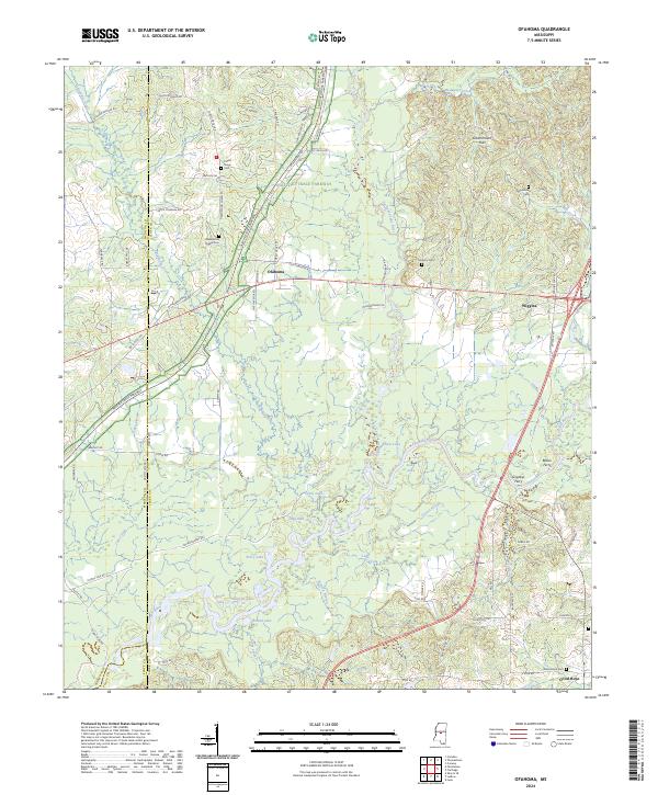 USGS Topographic Map – Ofahoma