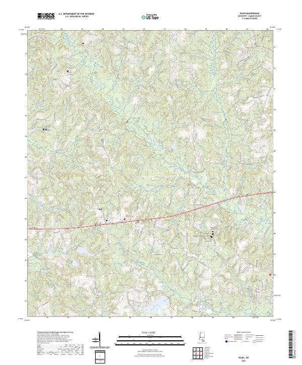 USGS Topographic Map – Oloh