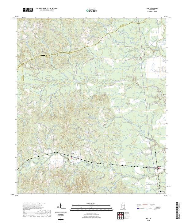 USGS Topographic Map – Oma