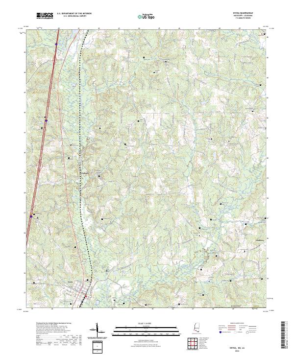 USGS Topographic Map – Osyka